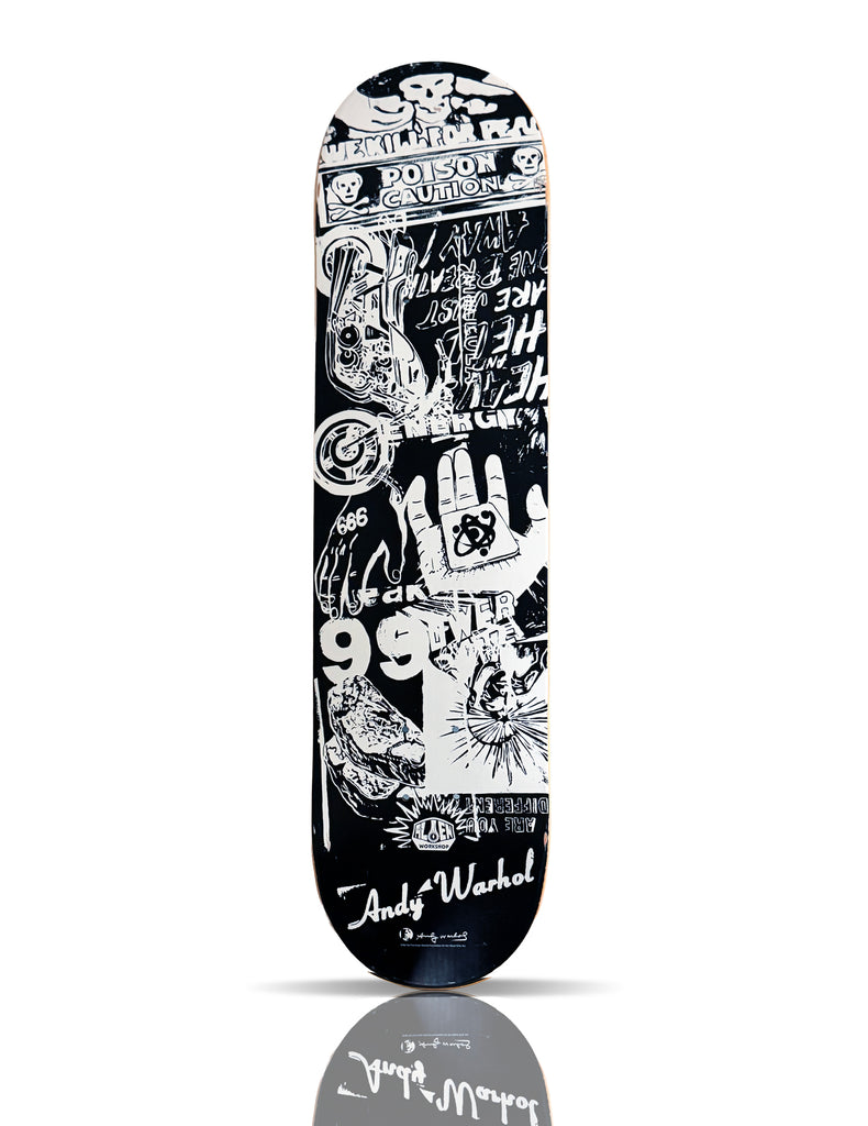 ANDY WARHOL x Alien Workshop 'B/W Ad Series: Logo Deck' (2011) Skateboard Deck