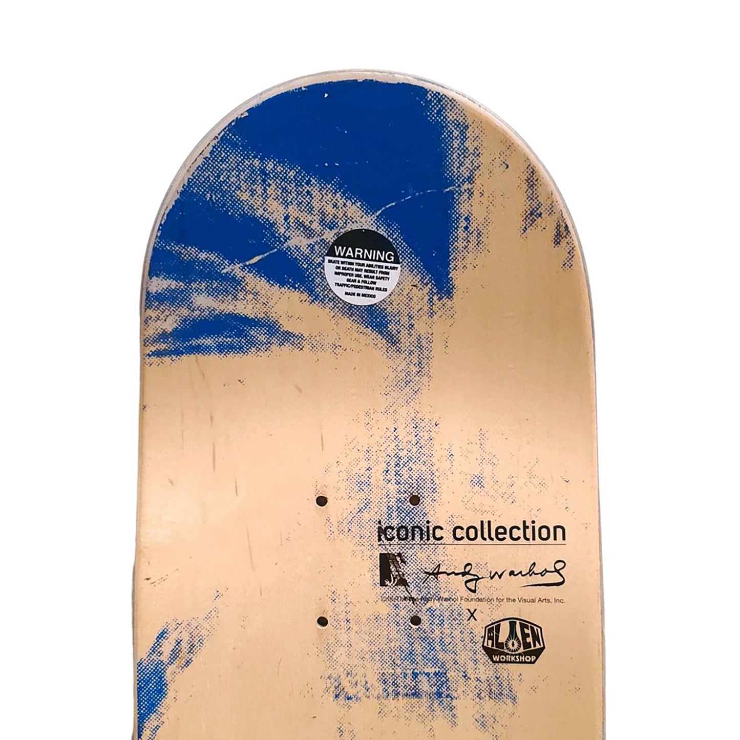 ANDY WARHOL x Alien Workshop 'Mao' (2012) Rare Skateboard Deck (blue)