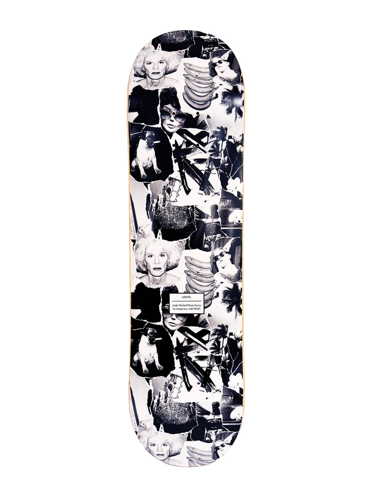 ANDY WARHOL x WESC 'A.W.P.S.' (2015) RARE Photo Collage Skateboard Deck