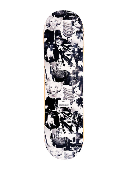 ANDY WARHOL x WESC 'A.W.P.S.' (2015) RARE Photo Collage Skateboard Deck