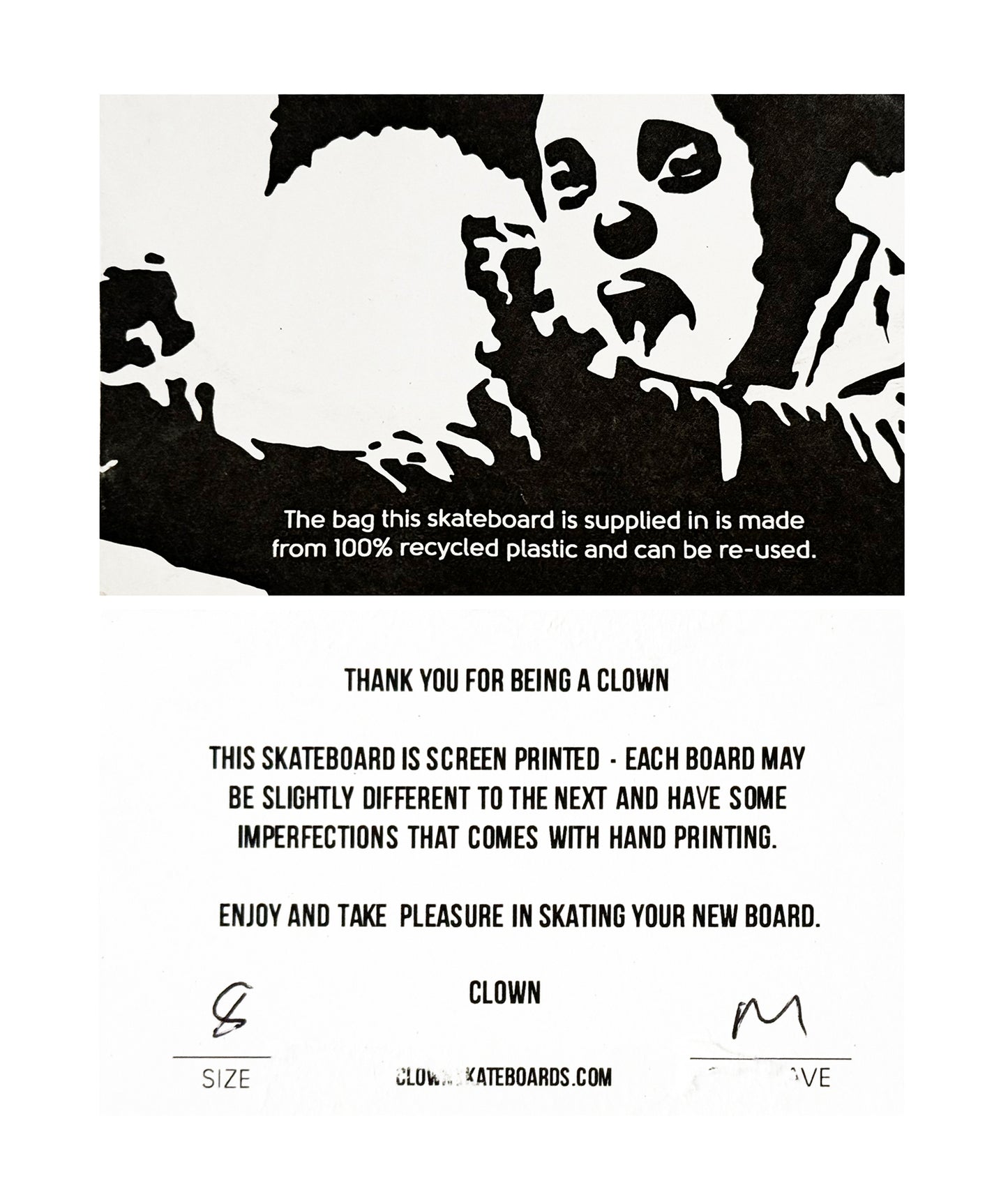 BANKSY x Clown Skateboards 'Manifesto Flashlite' (2021) Skateboard Deck (yellow)*