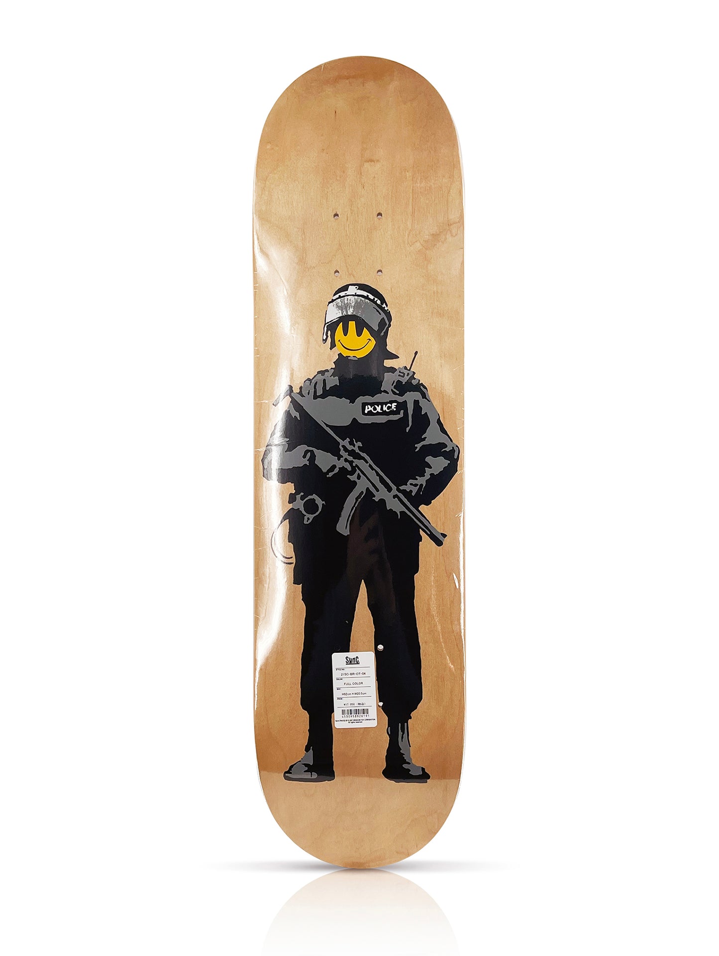 BANKSY x Brandalism 'Riot Cop' (2021) Natural Skateboard Deck