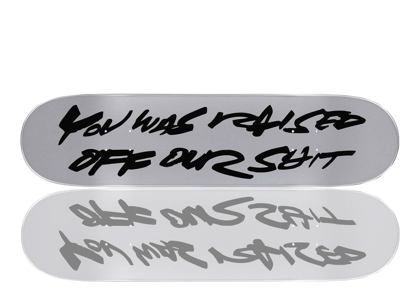 FUTURA x SUPREME 'Our Shit' (2025) Skateboard Deck (silver)