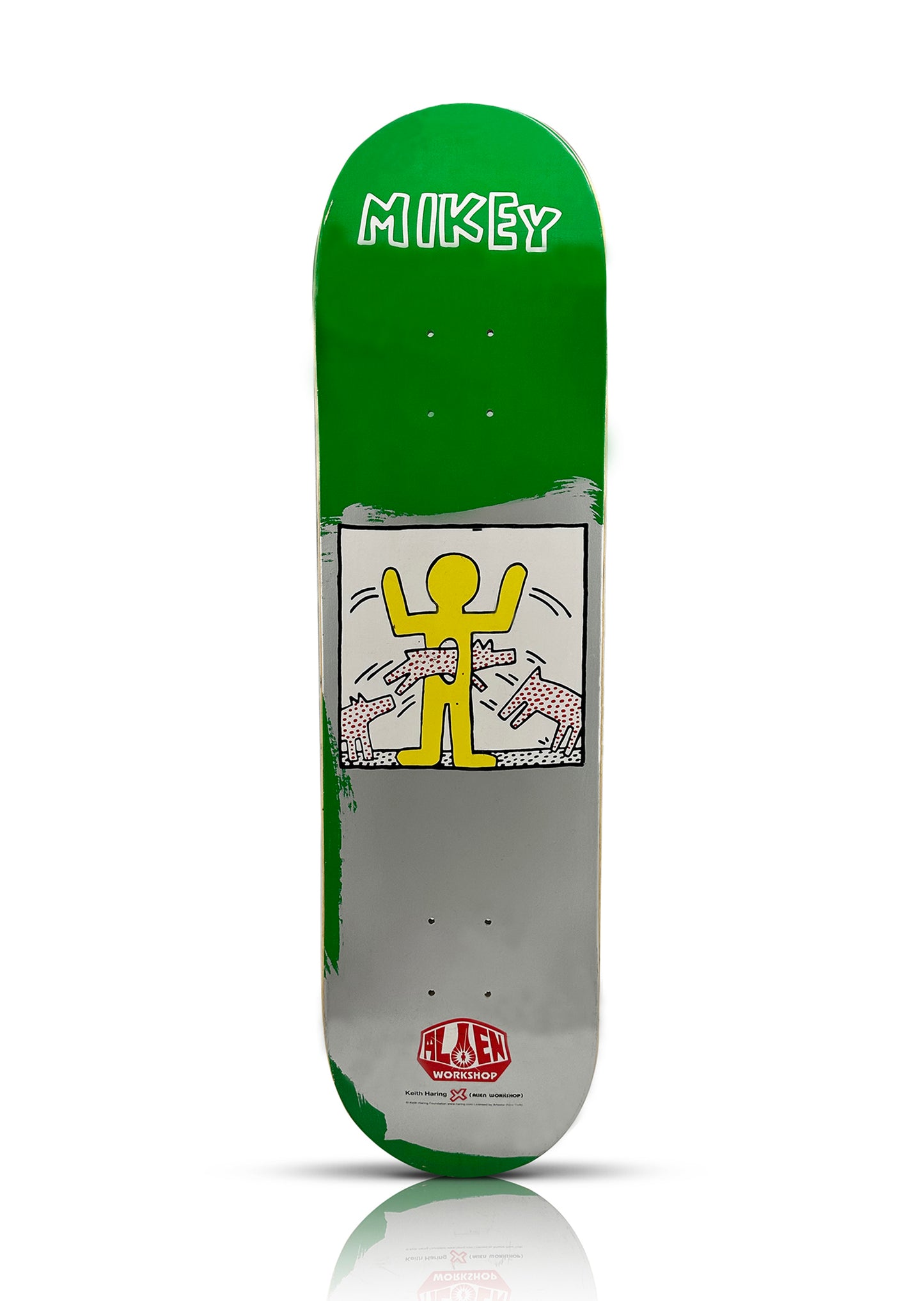 KEITH HARING x Alien Workshop 'Dog Jumping' (2012) Rare Skateboard Deck