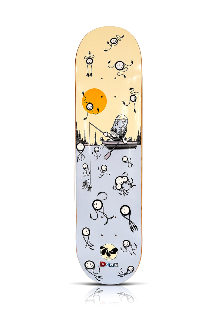 The LONDON POLICE x 3D Retro 'Hopeful Barry Cetamol...' (2024) Skateboard Deck