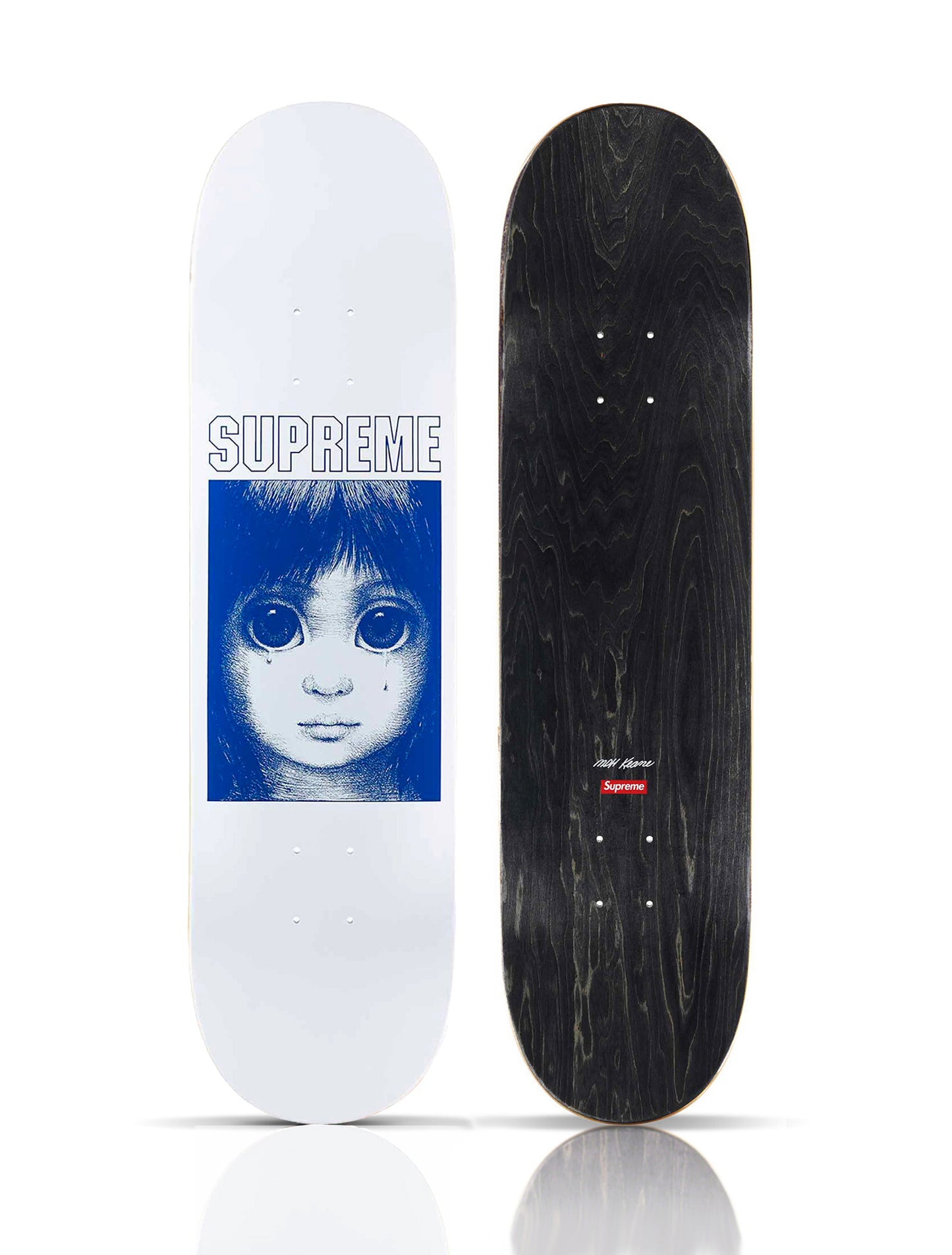 MARGARET KEANE x SUPREME 'Teardrop' (2024) Diptych Skateboard Deck Set