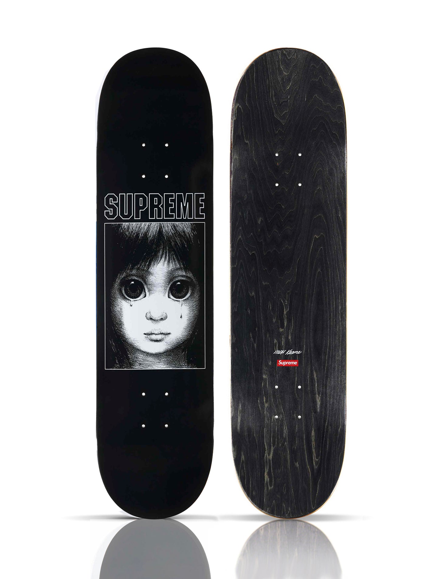 MARGARET KEANE x SUPREME 'Teardrop' (2024) Diptych Skateboard Deck Set
