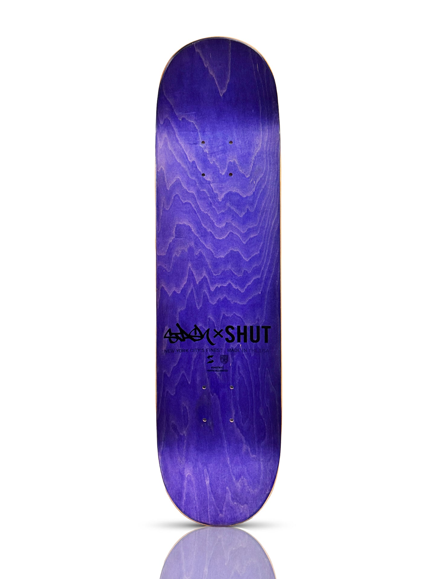 STASH x Shut 'Splat Caps' (2014) Rare Early Skateboard Deck