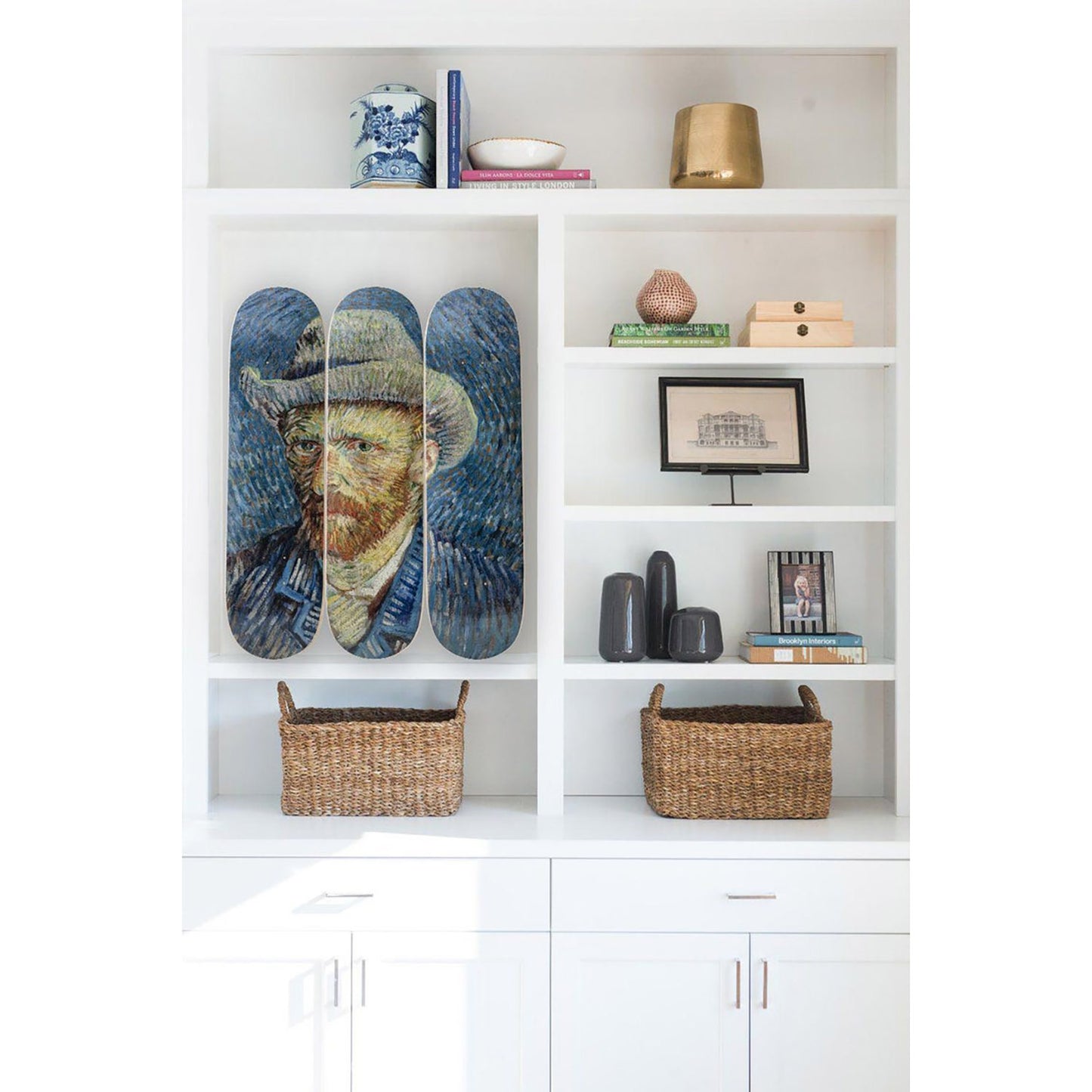 VINCENT VAN GOGH 'Self Portrait' (2022) Triptych Skateboard Deck Set