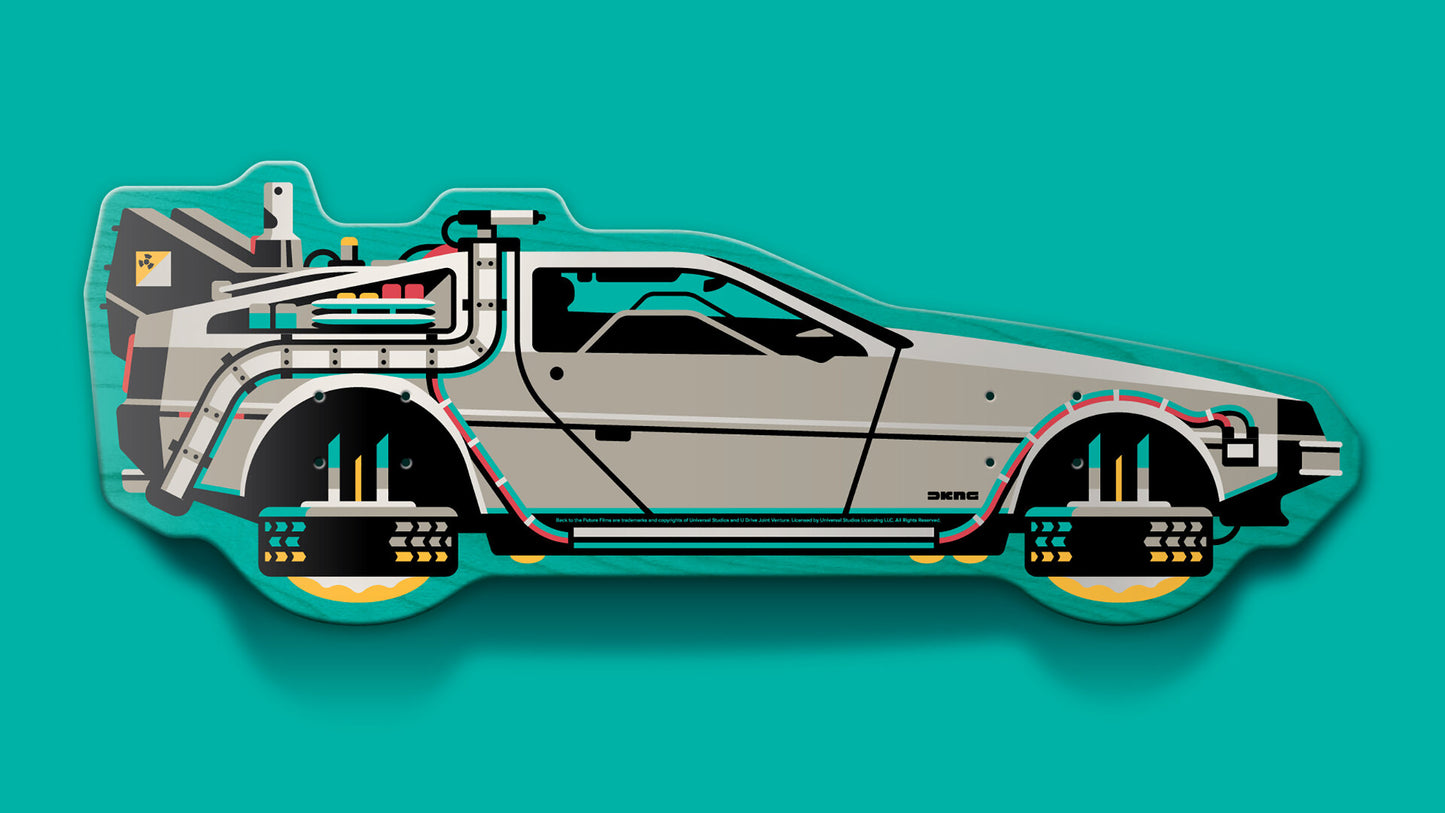 BACK to the FUTURE x 3DRetro 'DeLorean II' (2020) Skateboard Deck