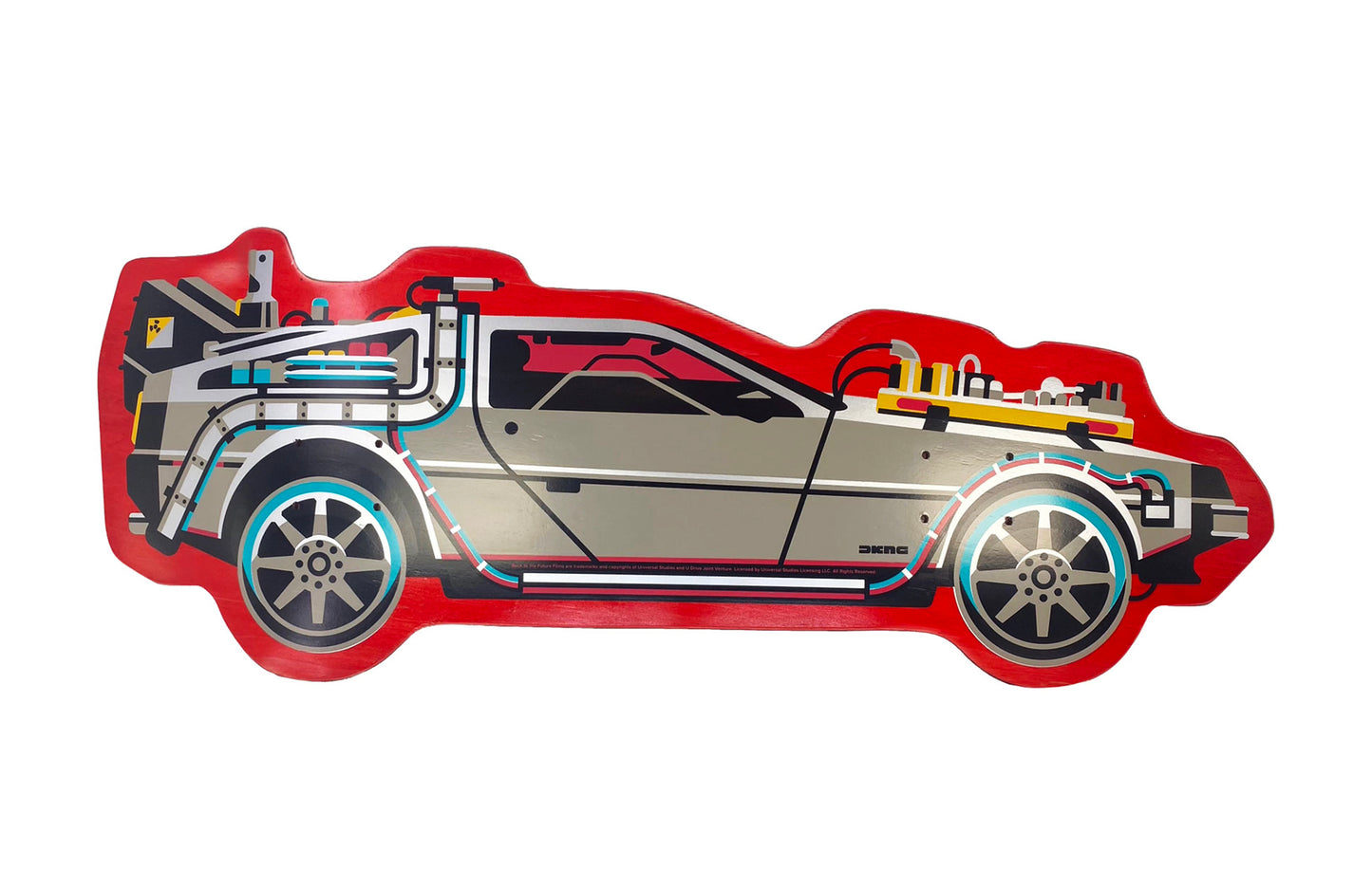 BACK to the FUTURE x 3DRetro 'DeLorean III' (2020) Skateboard Deck