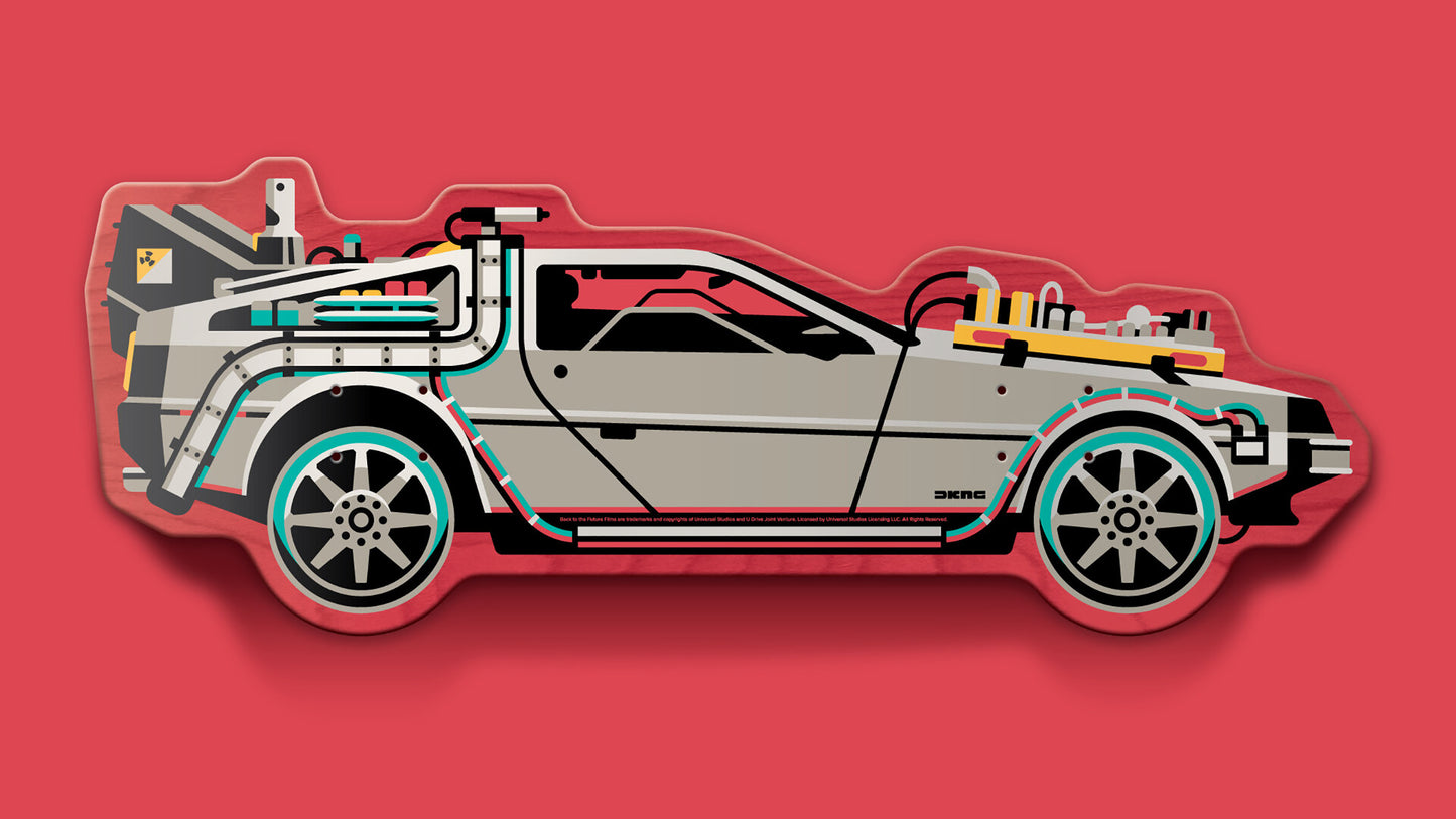 BACK to the FUTURE x 3DRetro 'DeLorean III' (2020) Skateboard Deck