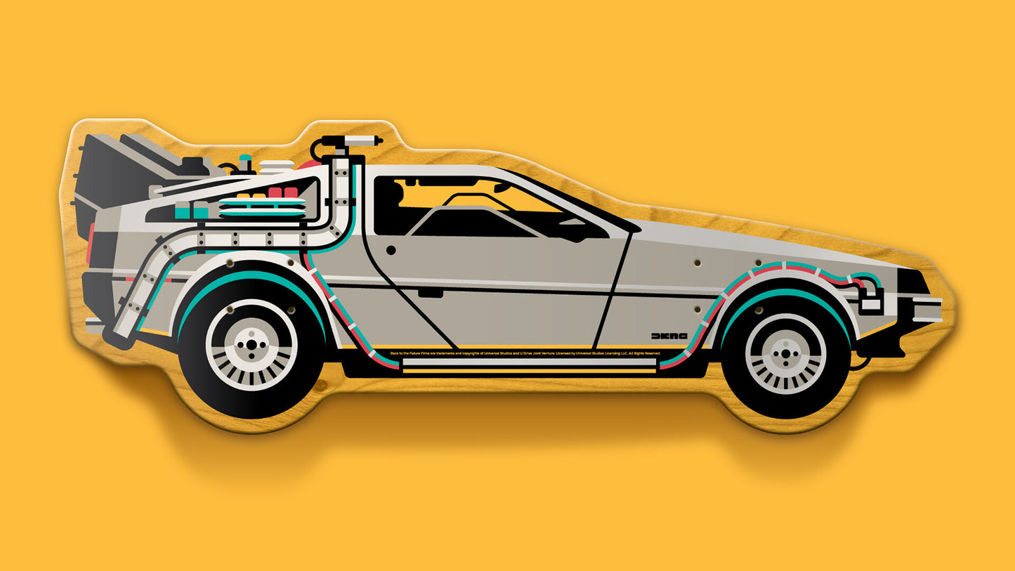 BACK to the FUTURE x 3DRetro 'DeLorean' (2020) Skateboard Deck