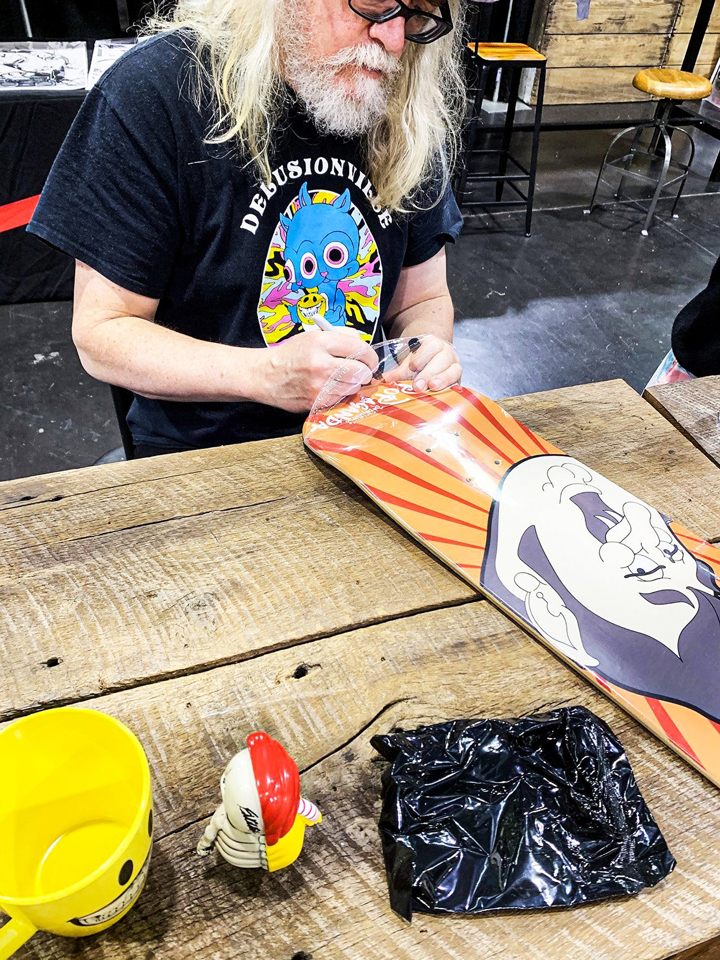 RON ENGLISH 'Count Calorie' (2019) Hand-Signed Skateboard Deck