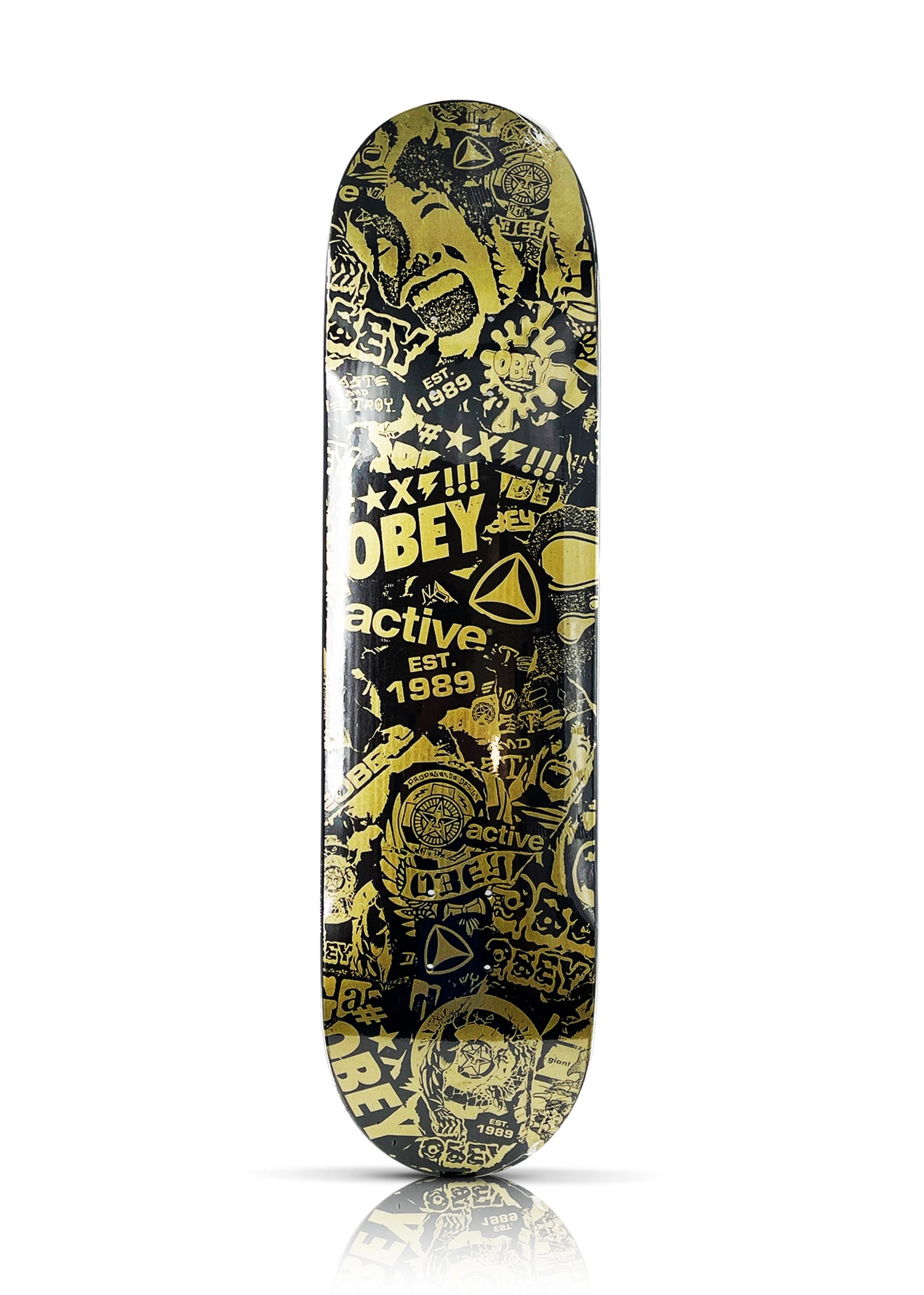 SHEPARD FAIREY 'OBEY x Active' Skateboard Deck Sk8 Of The Art