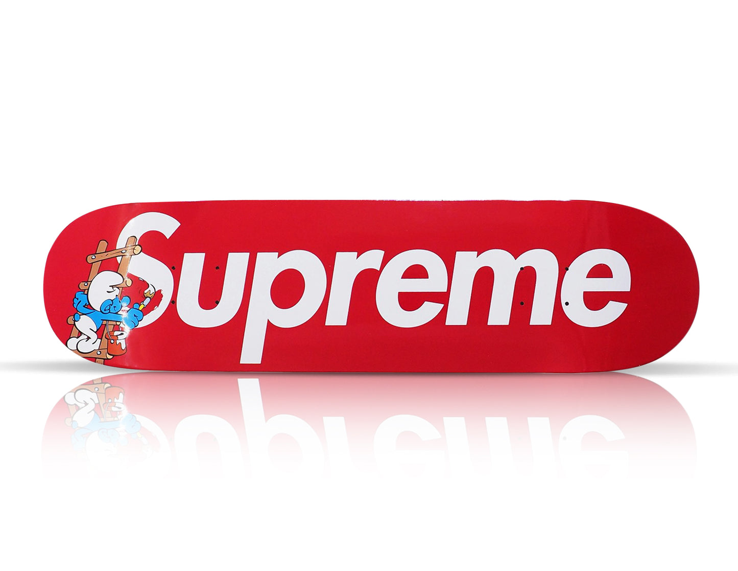 SUPREME 'The Smurfs' (2020) Skateboard Deck (red)