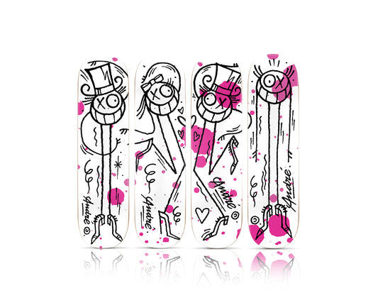 ANDRE SARAIVA 'Ménage à Trois ou Quatre' (2020) Quadriptych Skateboard Deck Set
