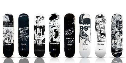 ANDY WARHOL x Alien Workshop 'B/W Ad Series' (2011) 8 -Skateboard Deck Set