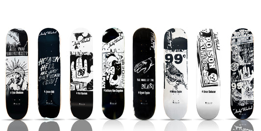 ANDY WARHOL x Alien Workshop 'B/W Ad Series' (2011) 8 -Skateboard Deck Set