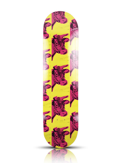 ANDY WARHOL 'Cow' (2022) Triptych Skateboard Deck Set