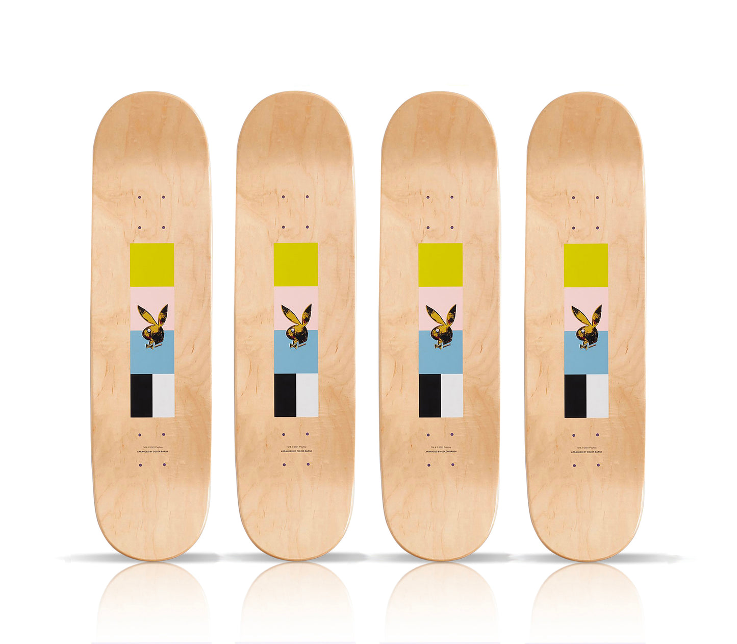 ANDY WARHOL x ColorBars 'Playboy' (2021) Quadriptych Skateboard Deck Set