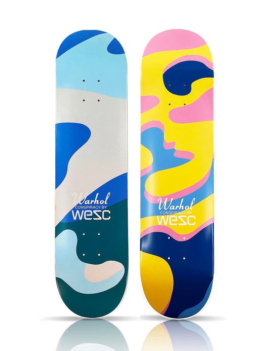 ANDY WARHOL x WESC 'Conspiracy' (2015) Diptych Skateboard Deck Set