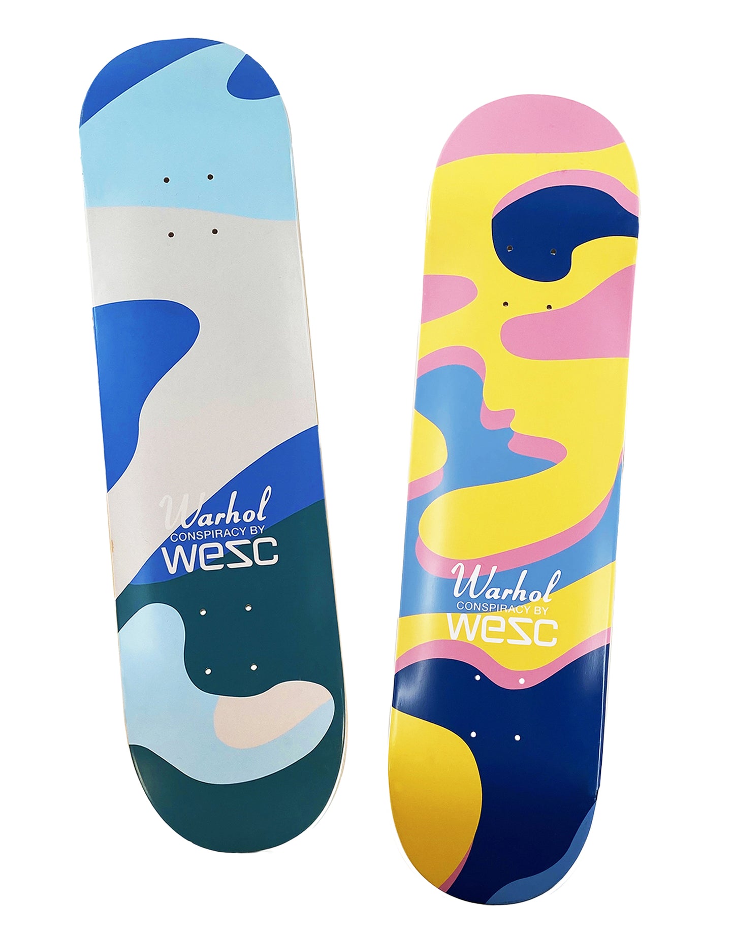 ANDY WARHOL x WESC 'Conspiracy' (2015) Skateboard Deck (blue/green)