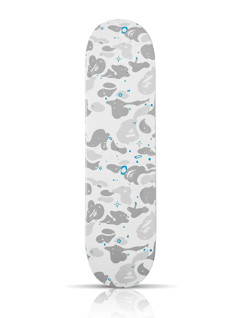 BAPE x BannedLA 'Space Camo' (2021) Skateboard Deck (white)