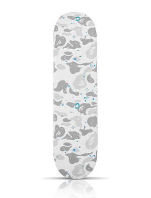 BAPE x BannedLA 'Space Camo' (2021) Skateboard Deck (white)