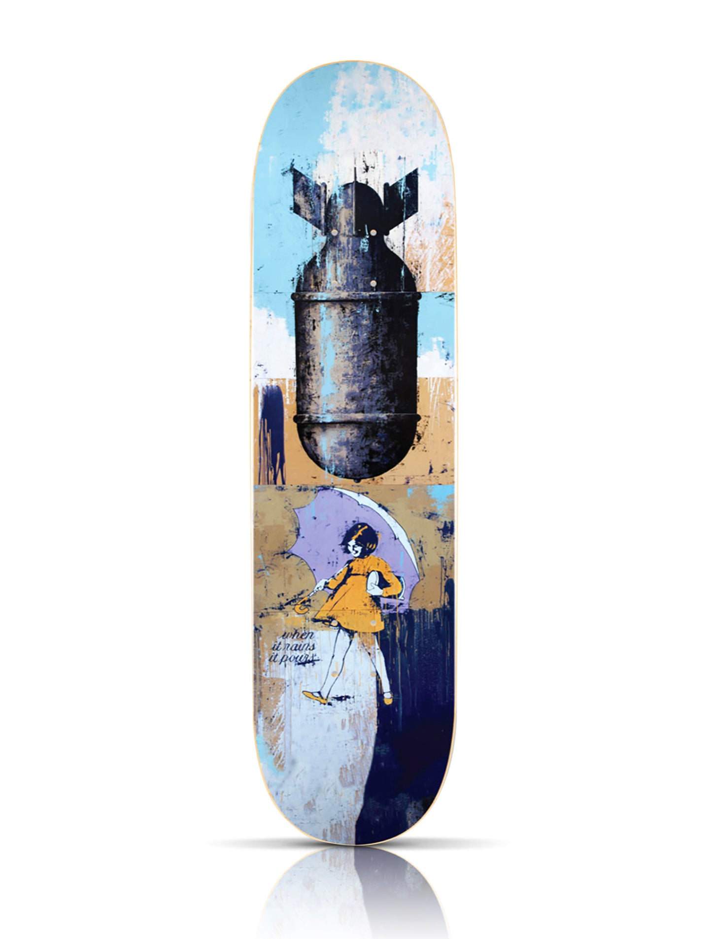 BASK x 1xRUN 'When it Rains it Pours' (2022) Skateboard Deck (#PP)