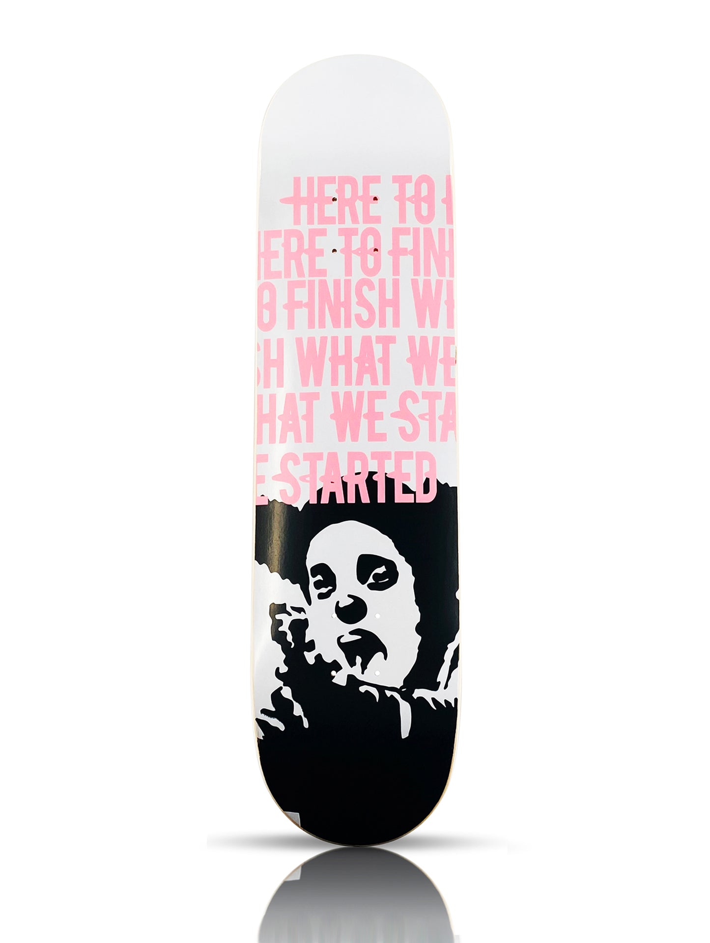 BANKSY x Clown Skateboards 'Manifesto' (2020) Skateboard Deck (pink)