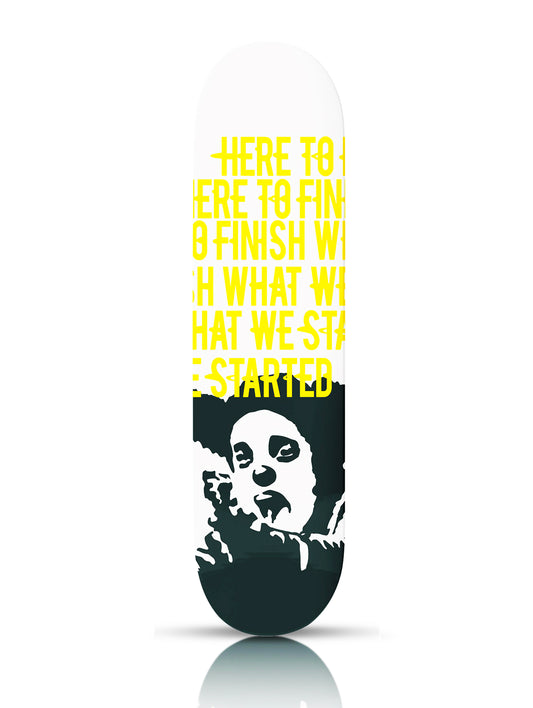 BANKSY x Clown Skateboards 'Manifesto' (2020) Skateboard Deck (yellow)