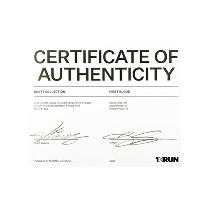 BRIAN VIVEROS '1942' + 'First Blood' (2022) Skateboard Deck Set