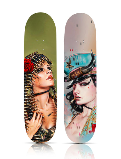 BRIAN VIVEROS '1942' + 'First Blood' (2022) Skateboard Deck Set