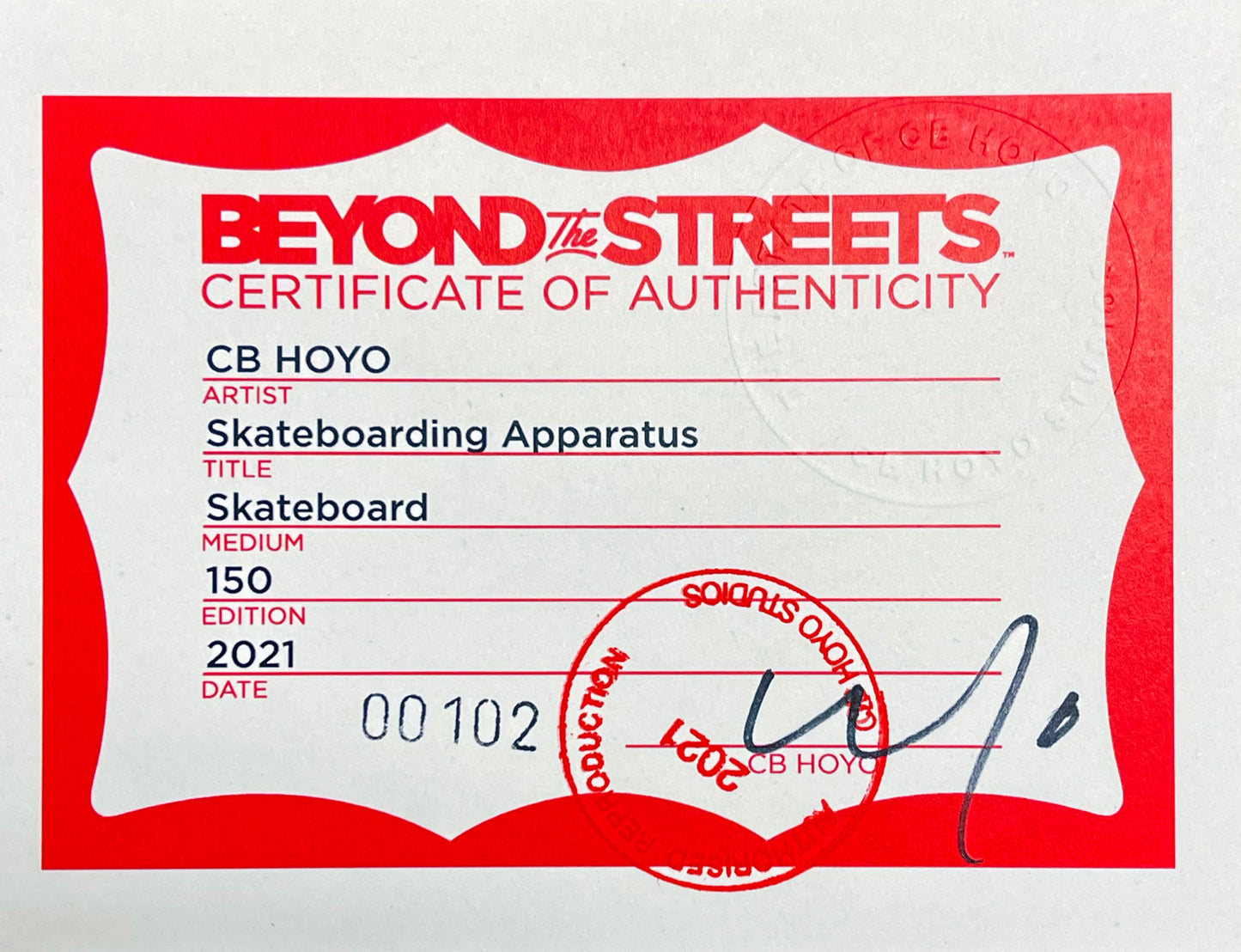 CB HOYO 'Skateboarding Apparatus' (2021) Skateboard Deck