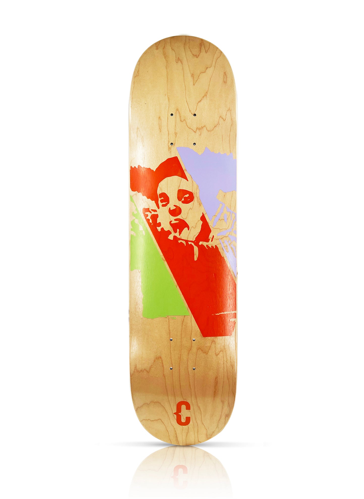 BANKSY x CLOWN SKATEBOARDS x CIRCUS 'Foundation Orange' (2021) Skateboard Deck