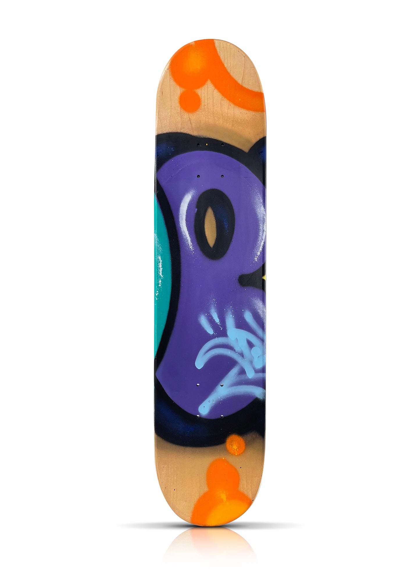 COPE2 x SK8 of the ART 'Quad Tag' (2023) Original Quadriptych Skateboard Deck Set