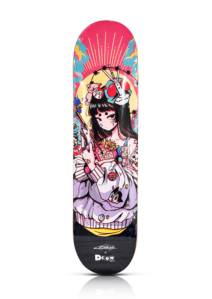 CRISALYS x 3D Retro 'Vinyl Mary' (2024) Skateboard Deck