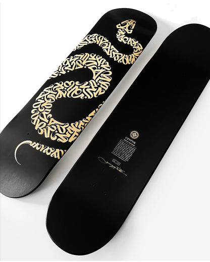 CRYPTIK 'Year of the Snake' (2025) Hand-Signed Skateboard Deck