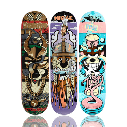 D*FACE 'D*Face x Real Skateboards 2' (2025) Triptych Skateboard Deck Set
