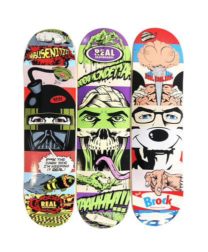 D*FACE 'D*Face x REAL Skateboards' (2010) Triptych Skateboard Deck Set