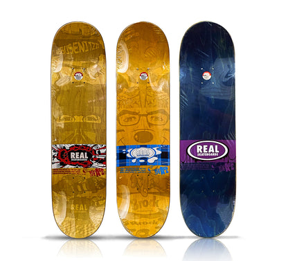 D*FACE 'D*Face x REAL Skateboards' (2010) Triptych Skateboard Deck Set