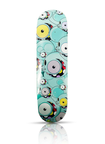DALEK 'All Over Spacemonkey' (2018) Skateboard Deck (blue)