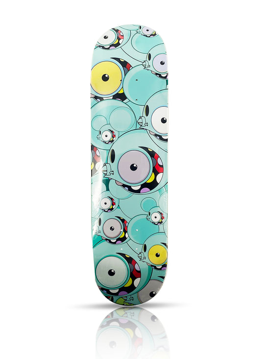 DALEK 'All Over Spacemonkey' (2018) Skateboard Deck (blue)