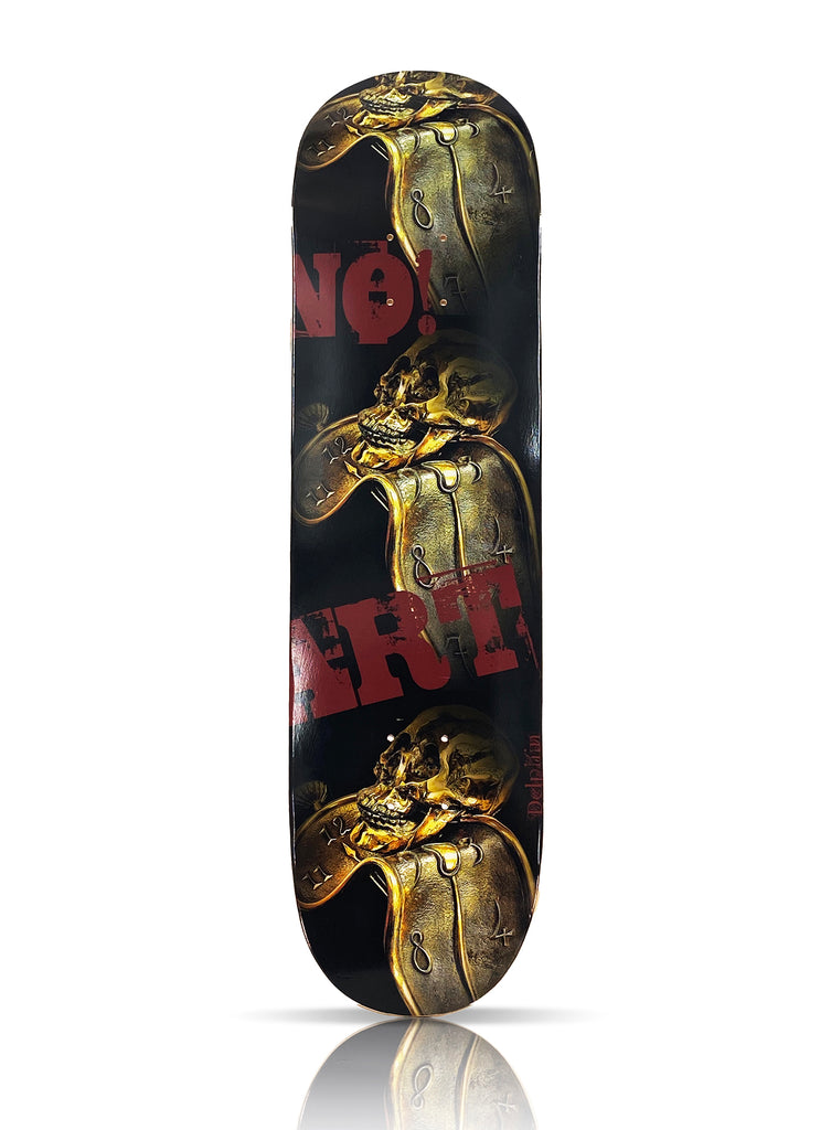 DELPHIN 'No Art! Dali Time' (2018) Hand-Signed Skateboard Deck