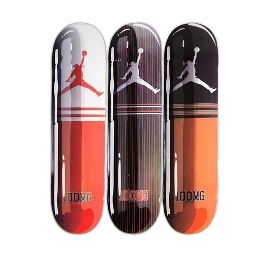 DENIAL x 1xRUN 'Air Jordan' (2021) Triptych Skateboard Deck Set