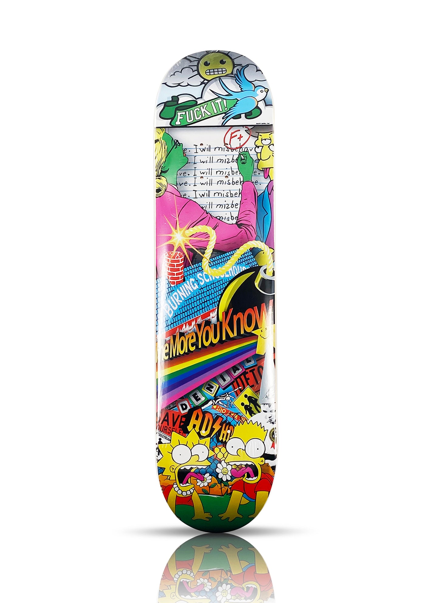 DENIAL x 1xRUN 'The More You Know' (2020) Skateboard Deck