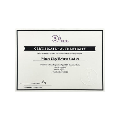 EELUS 'Where They'll Never Find Us' (2023) Skateboard Deck