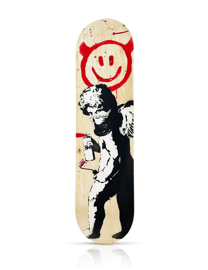 FALCO 'Hellven' (2022) Original Spray/Stencil Skateboard Deck (red)