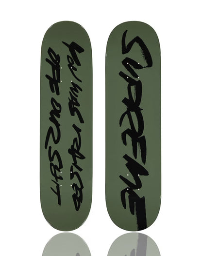 FUTURA x SUPREME 'Our Shit' (2025) Skateboard Deck (olive)